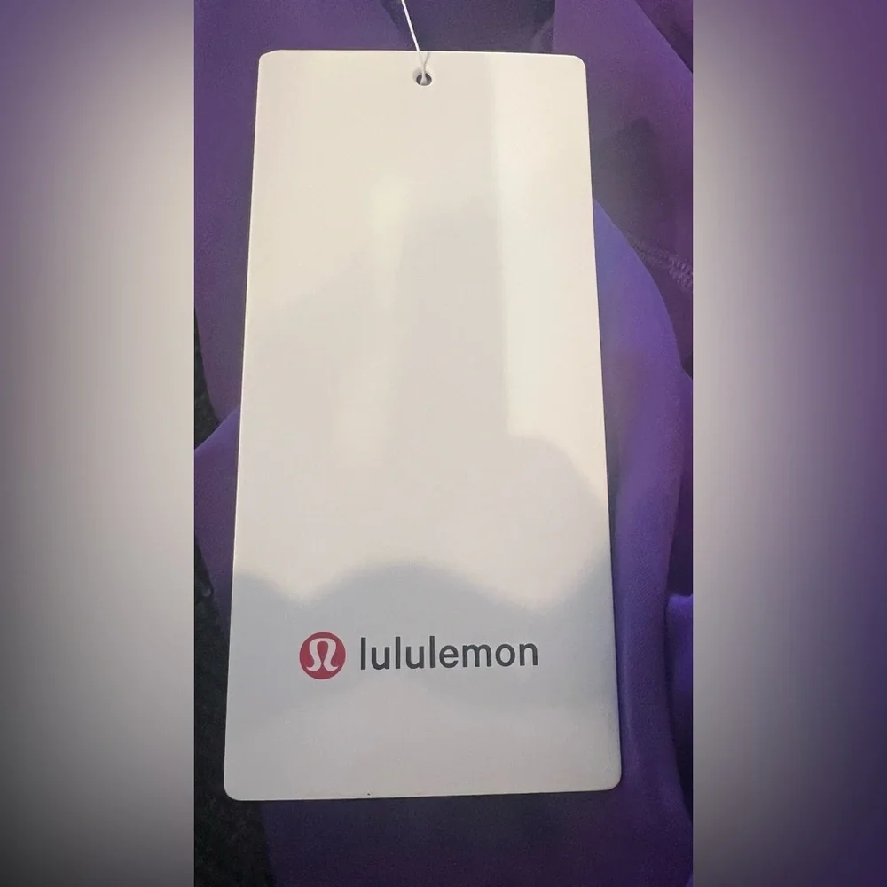 Lululemon Wunder Train HR Crop 15 Inch Everlux Leggings Purple